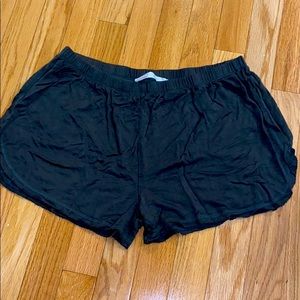 Double Zero Olive Green Cotton Shorts L